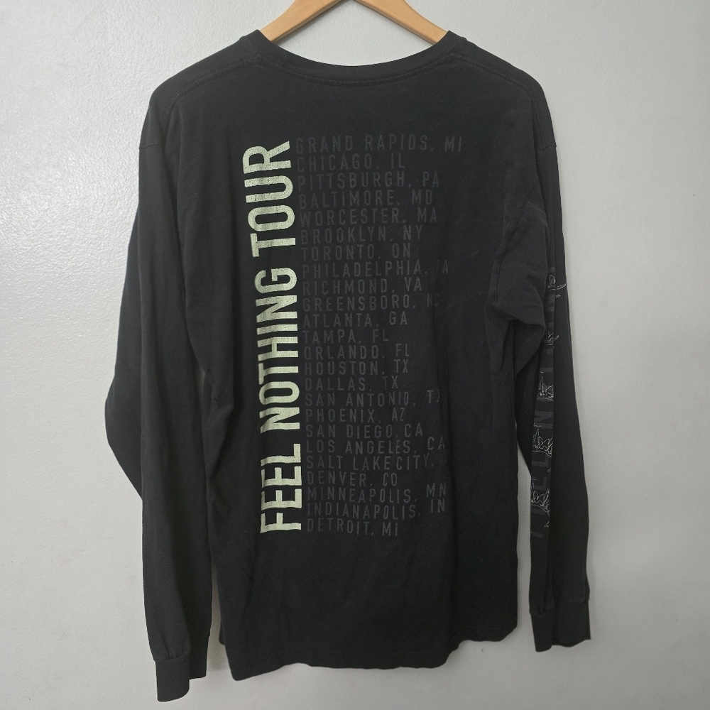 The Plot In You Feel Nothing Tour American Band Shirt Metalcore Large *read*